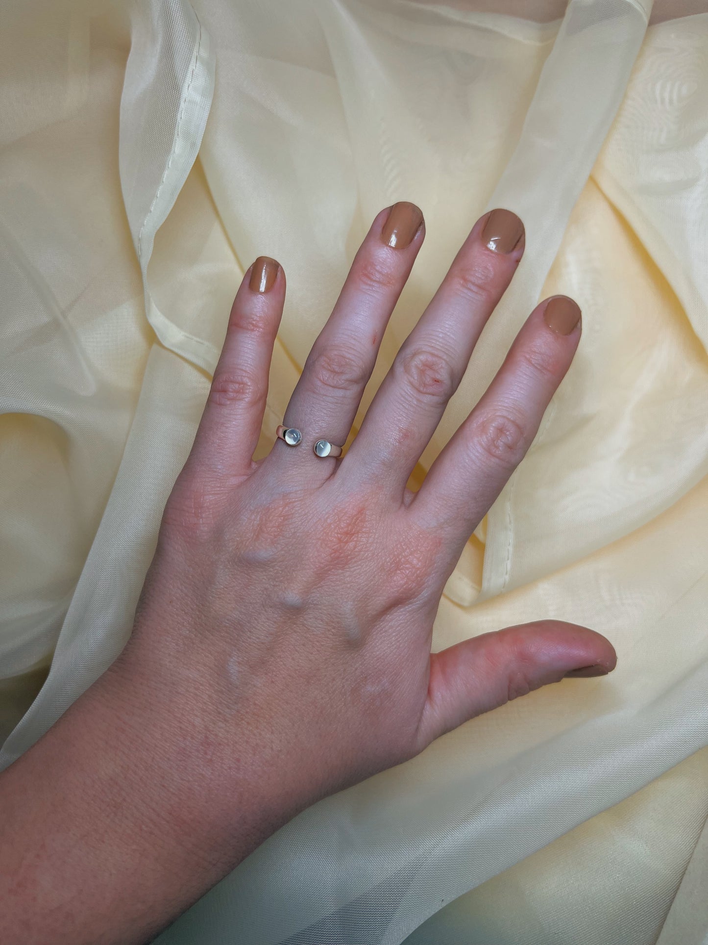 Allseer Ring - White Moonstone - Size 5.5-6