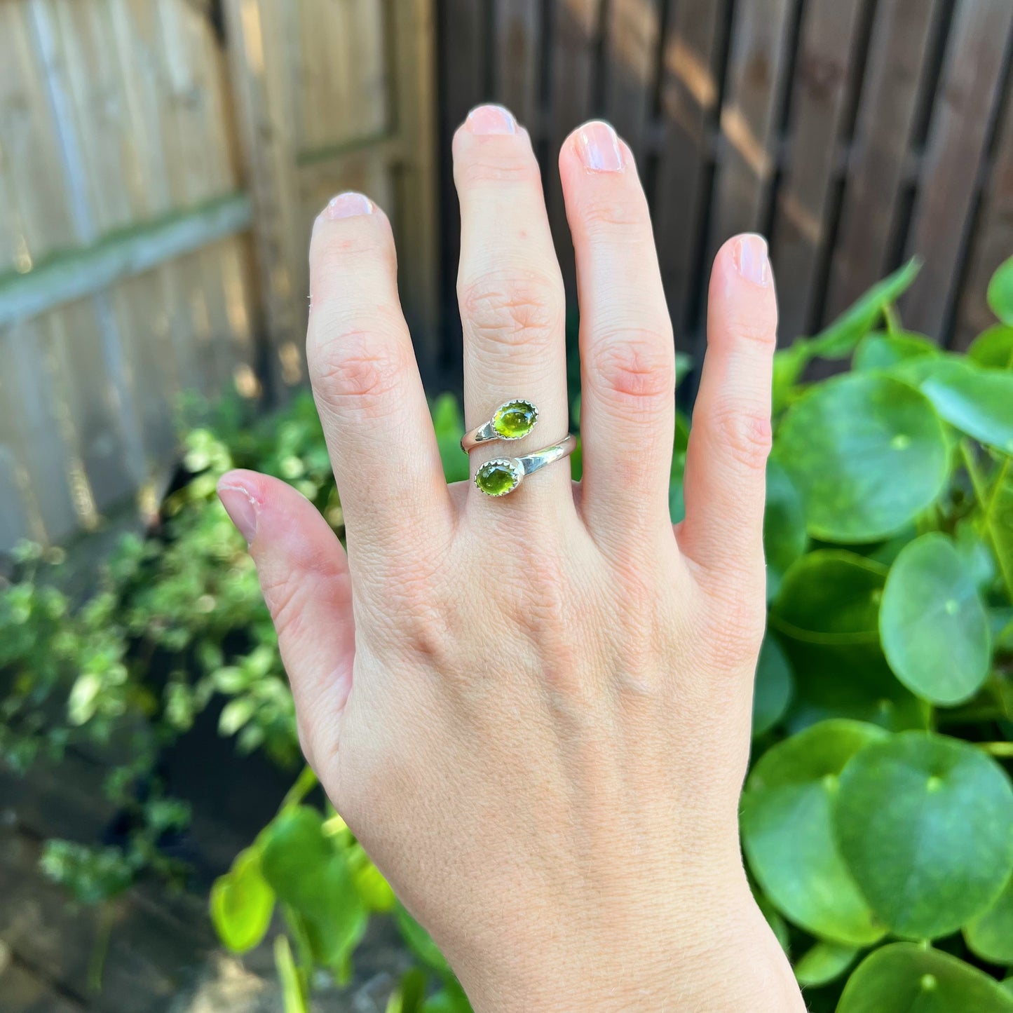Twinlight - VESUVIANITE Ring - Size 7.5 (adjustable)