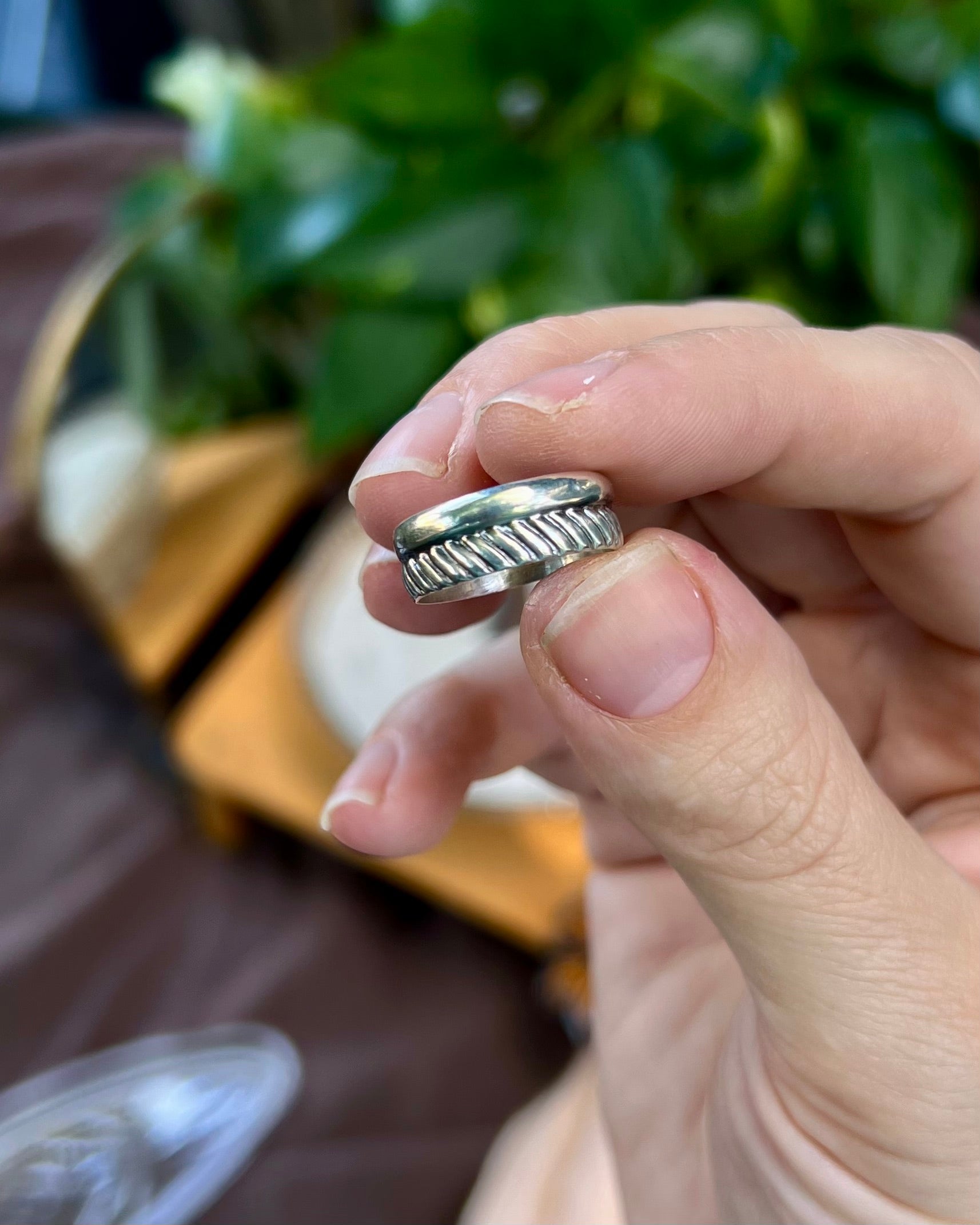 Double Band Rope Ring