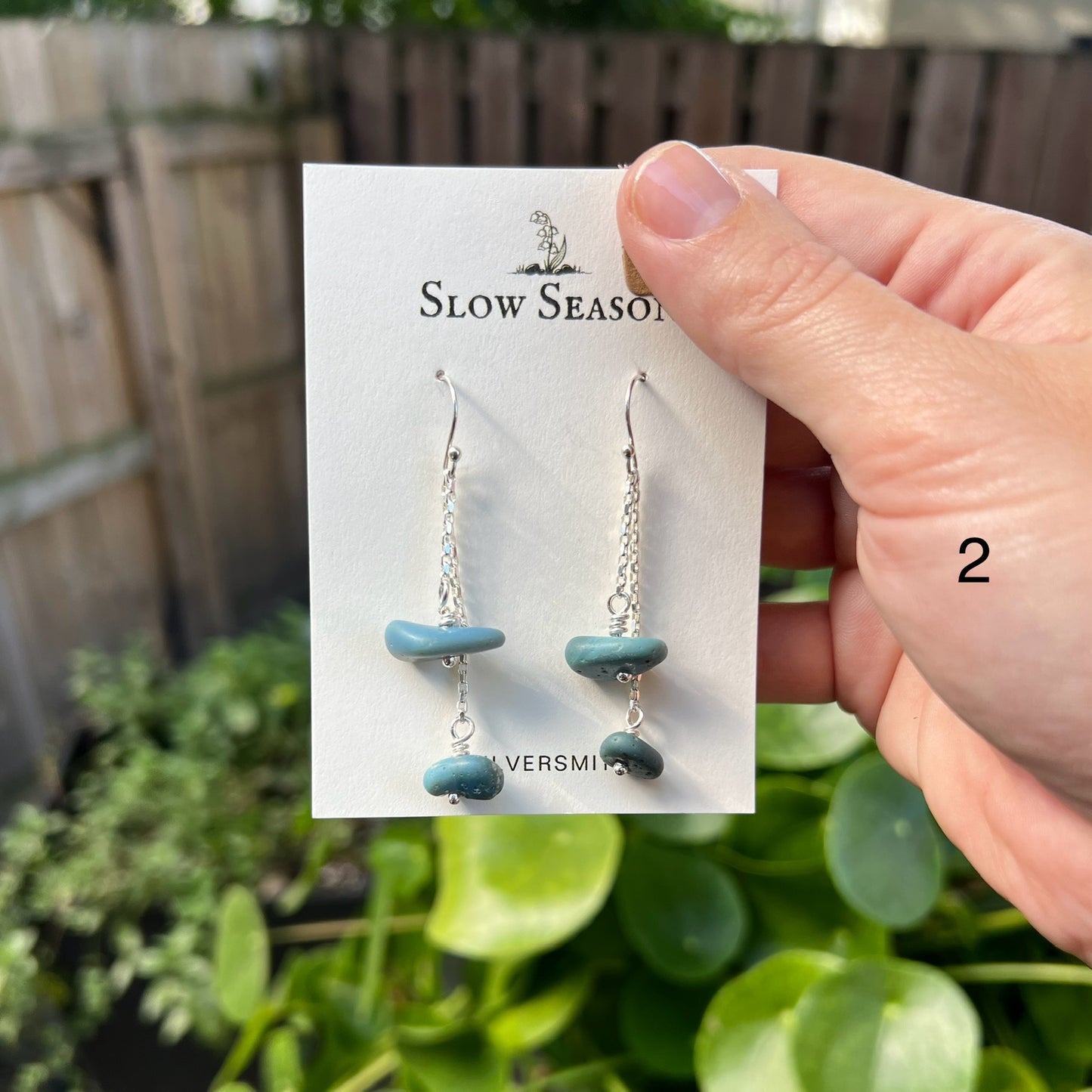 Stone Drop - Leland Blue Earrings