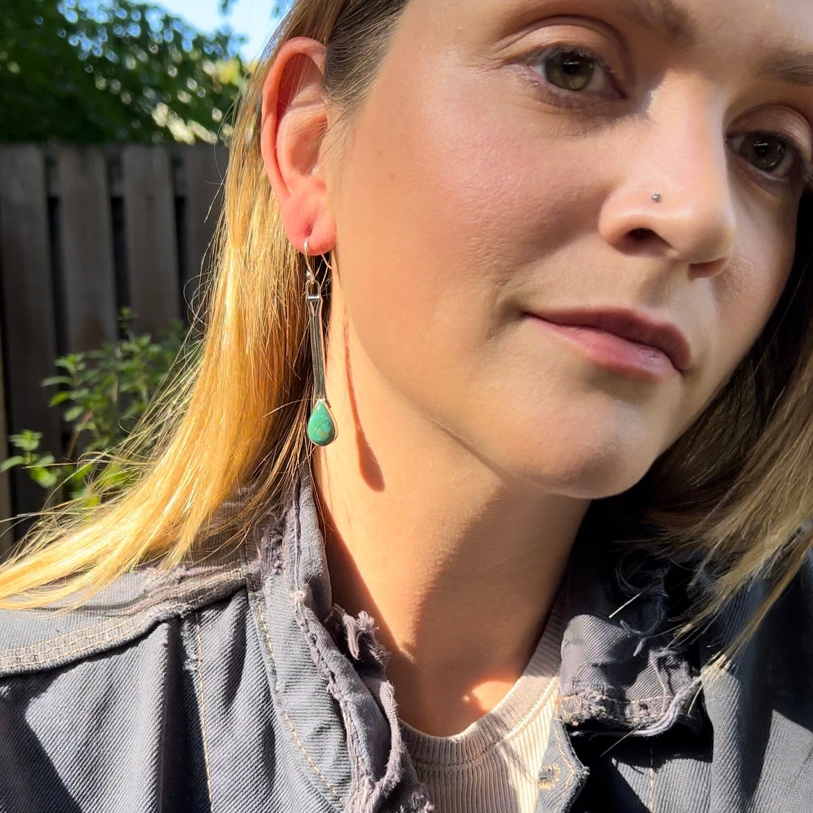 Pendulum - Tyrone Turquoise Earrings