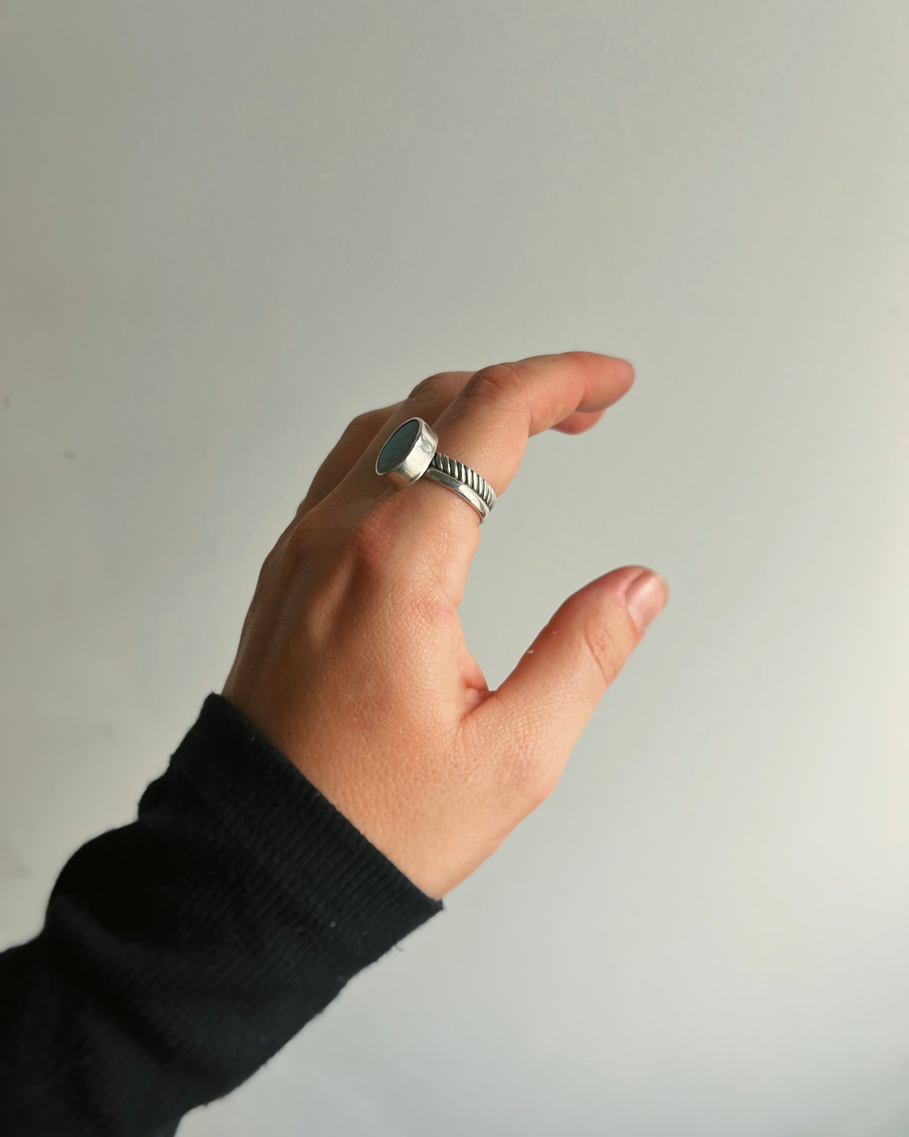 Leland Blue Double Band Ring