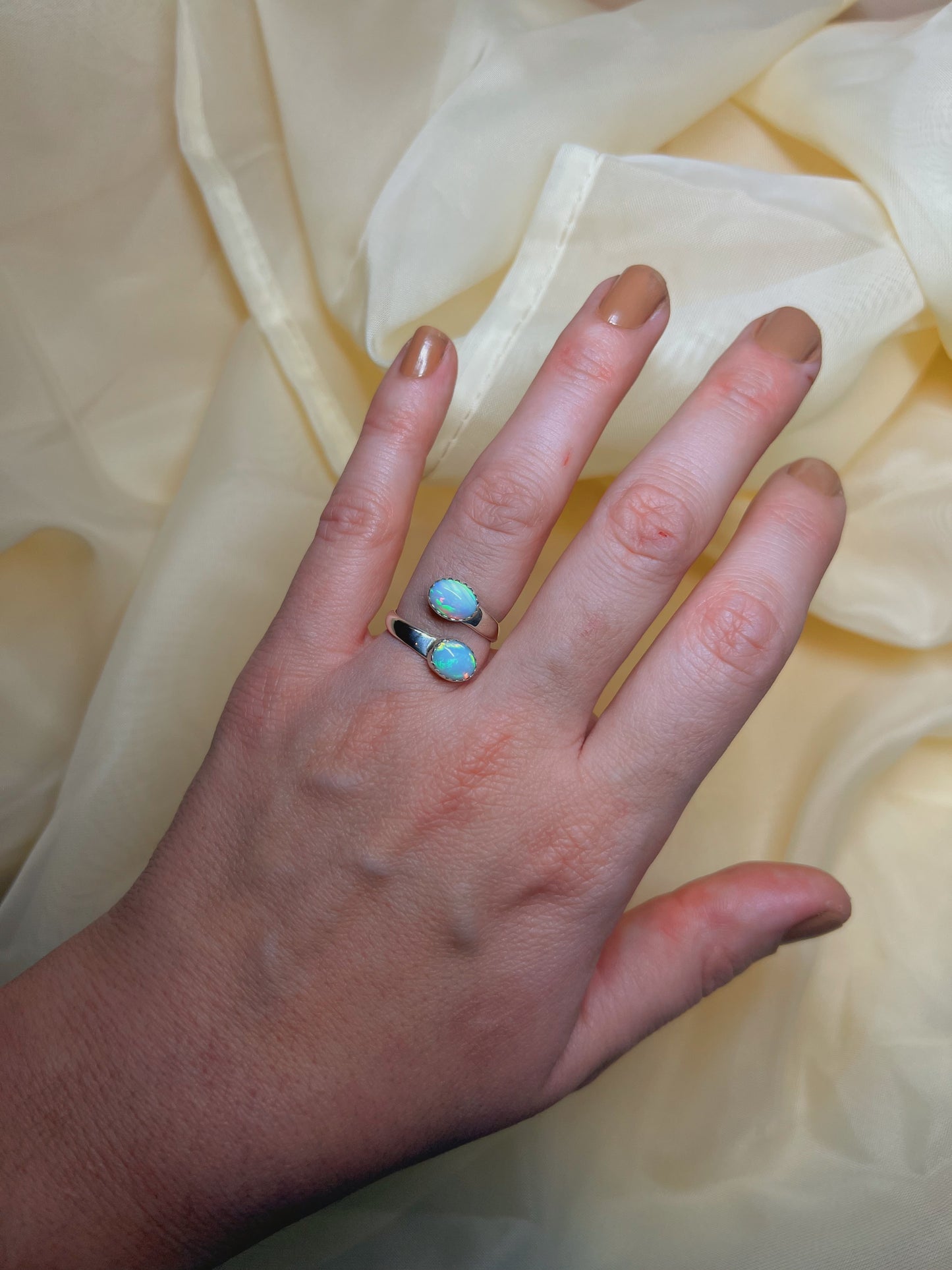 Twinlight Ring - Opal - Size 5.5-6.5