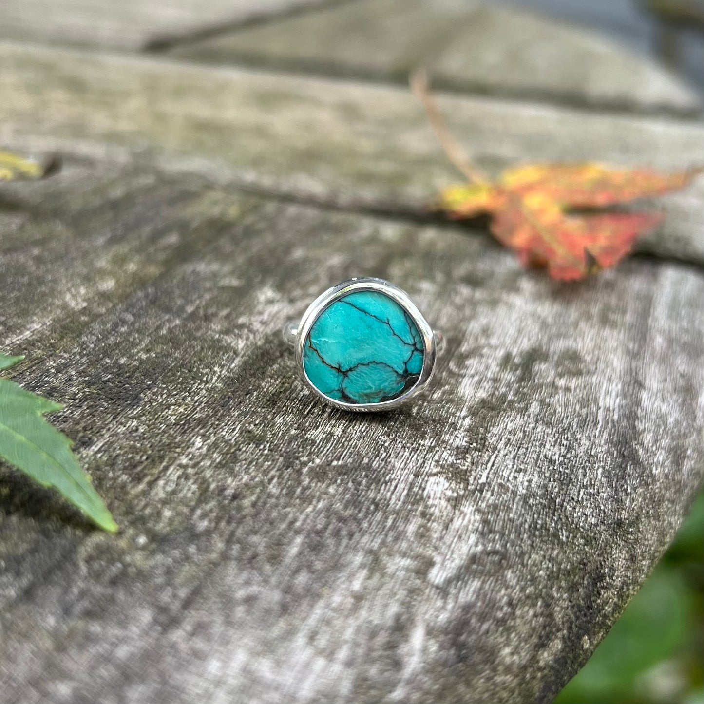 Cloud Mountain #1 Turquoise Ring size 6.5