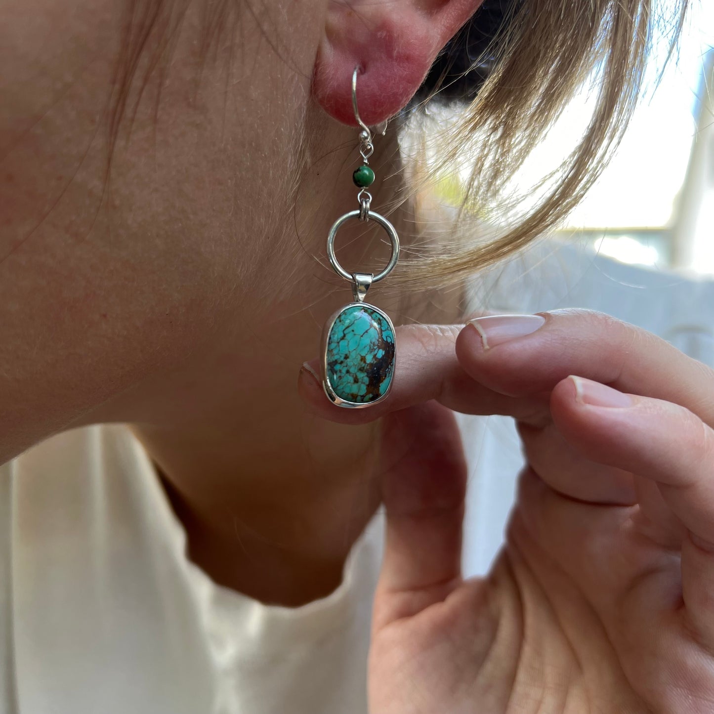 Open Space - Turquoise Earrings