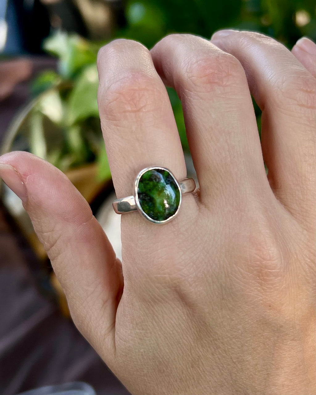 Green Stone Ring