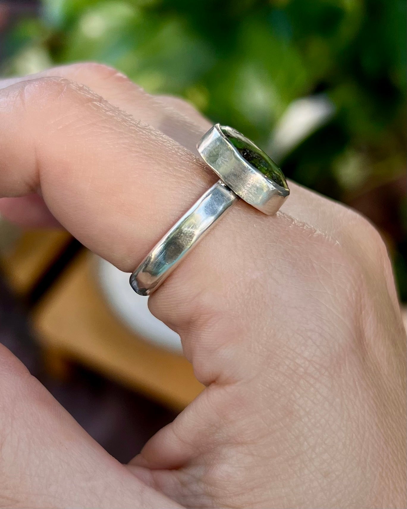 Green Stone Ring