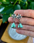 Trillium & Blue Moon Turquoise Earrings