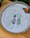 Fern & Iron Maiden Turquoise Earrings
